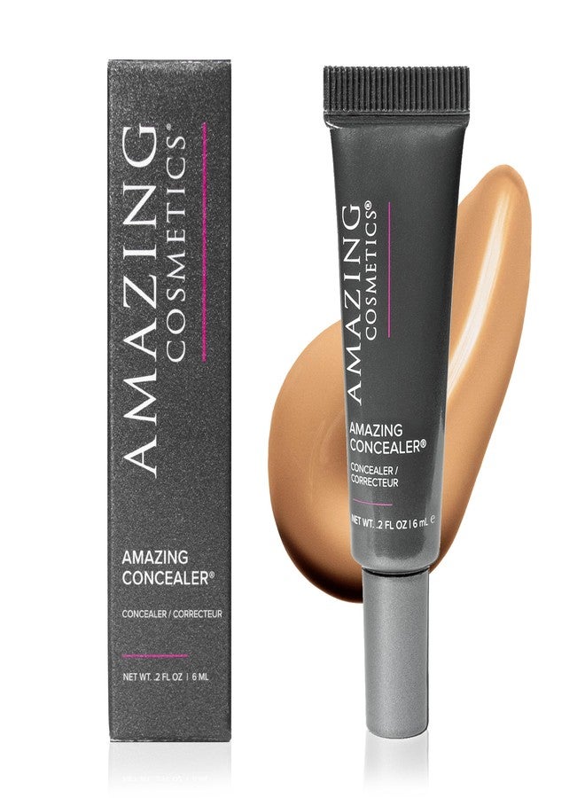 اميزينغ كوزمتكس خافي عيوب AmazingCosmetics Amazing، خافي عيوب متعدد الاستخدامات بتغطية كاملة، 0.2 أونصة، لون ذهبي تان - Image 1