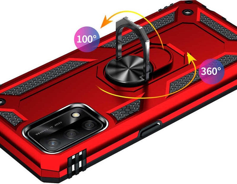 FUJİMAX FUJIMAX Oppo A74 4g Case Ring Phone Case with Armor Feature Special for Horizontal and Vertical Use  - Image 4