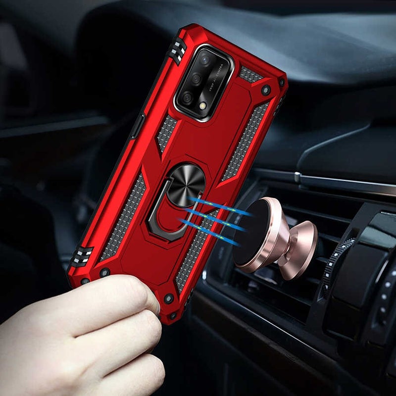 FUJİMAX FUJIMAX Oppo A74 4g Case Ring Phone Case with Armor Feature Special for Horizontal and Vertical Use  - Image 5