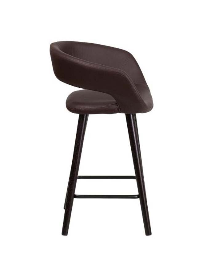 وبليك كرسي بار  فاخر مريح بني من الجلد المعاصر - Image 3