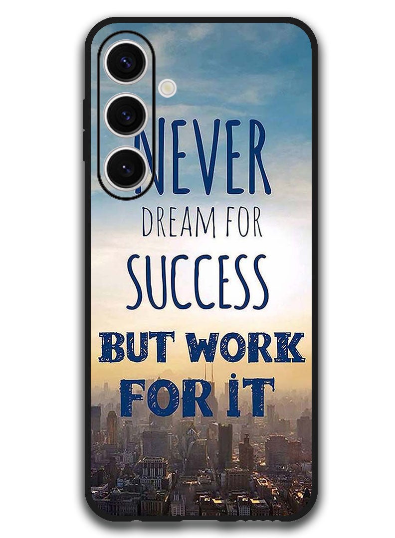 Theodor Protective Case Anti Scratch Shock Proof Bumper Cover For Samsung Galaxy S24 FE Never Dreams For Success - Image 1