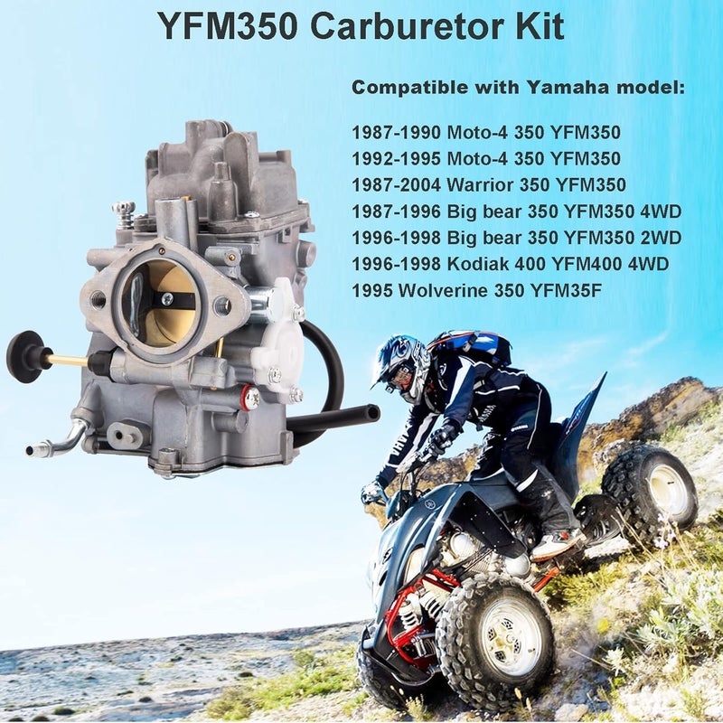 KAKO YFM350 Carburetor Kit for Yamaha ATVs - Image 2
