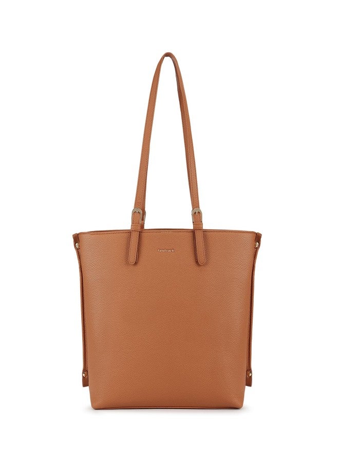 Fastrack Mood Muse Laptop Tote for Women| Faux Leather Handbag With Padded 14-Inch Laptop Compartment | Spacious Interior With Multiple Pockets | Trendy Women's Handbags | Shoulder Bags For Girls - Image 1