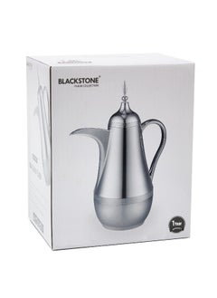 BLACKSTONE 1.0L Arabic Vacuum Flask Leakproof Thermos for Tea or Coffee Silver  - Image 4