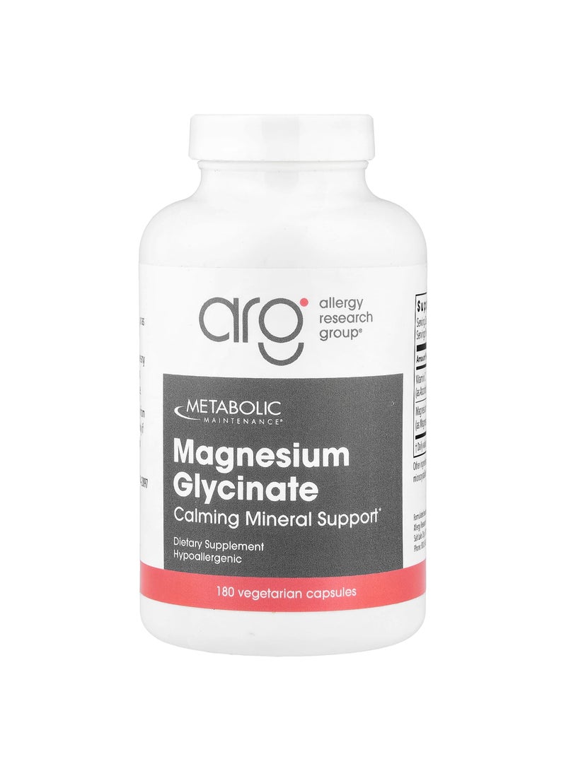 Metabolic Maintenance Magnesium Glycinate, 180 Vegetarian Capsules