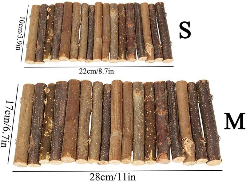 كلاراكو جسر هامستر كلاركو، جسر سلم خشبي للهامستر، جسر معلق للهامستر، سلم تسلق طويل للهامستر السوري القزم، لعبة جسر سلم خشبي، منزل، لعبة مضغ للفئران الزاحفة - Image 4