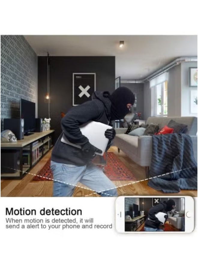 Security Camera with Clock – Full HD 1080P Hidden WiFi Nanny Cam for Indoor Surveillance with Motion Detection, Night Vision & Real-Time Alerts – Smart Spy Camera for Home, Office, Baby & Pet Monitoring – Discreet Alarm Clock Camera with Remote App Control