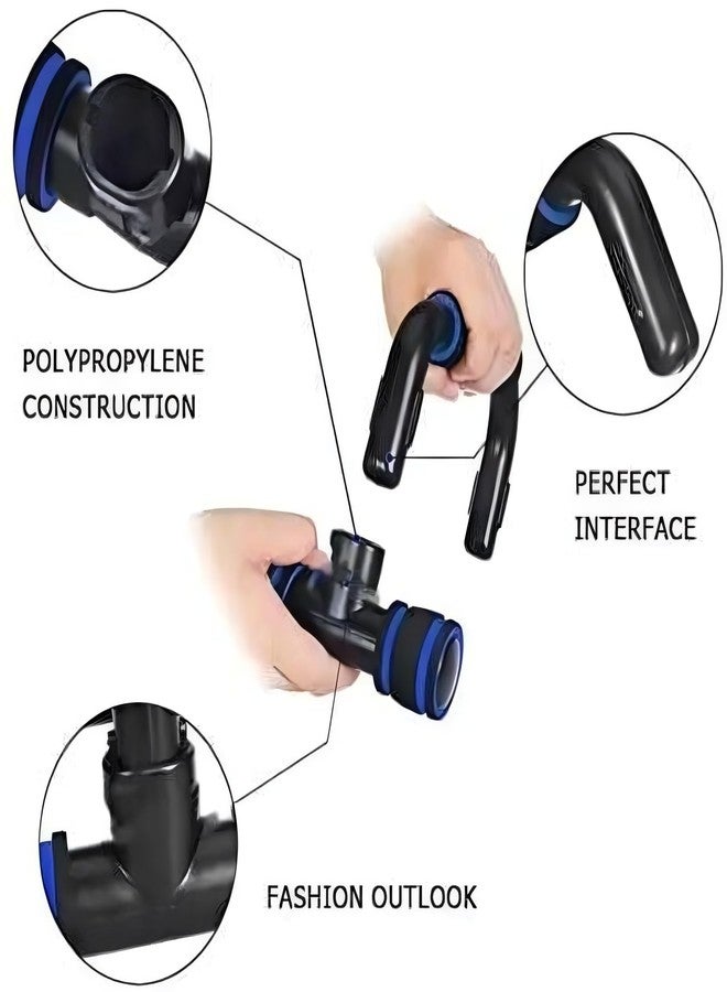 Shopeleven Ergonomic Push-Up Stands with Foam-Grip Handles - Non-Slip Workout Bars for Upper Body Training at Home or Gym - Image 3