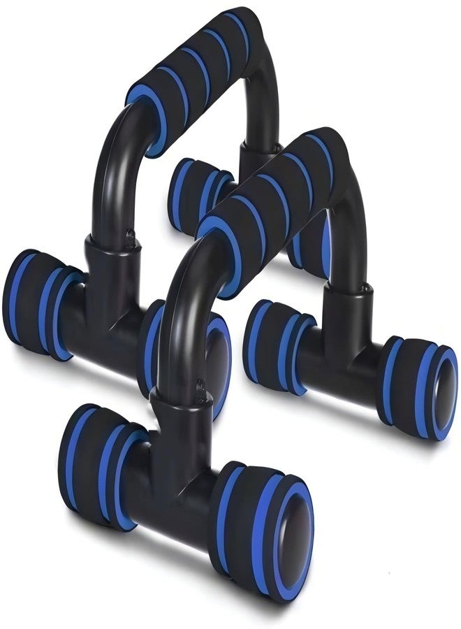 Shopeleven Ergonomic Push-Up Stands with Foam-Grip Handles - Non-Slip Workout Bars for Upper Body Training at Home or Gym - Image 1