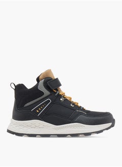 Kappa Boys Colourblock Lace Detail Sports Shoes with Hook and Loop Closure  - Image 3