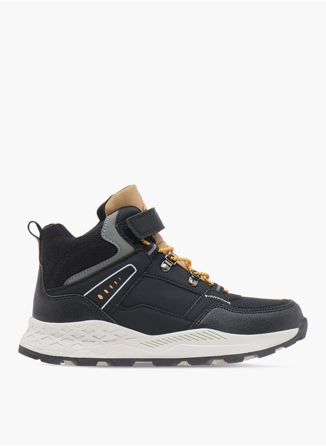 Kappa Boys Colourblock Lace Detail Sports Shoes with Hook and Loop Closure  - Image 3