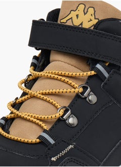 Kappa Boys Colourblock Lace Detail Sports Shoes with Hook and Loop Closure  - Image 4