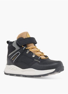 Kappa Boys Colourblock Lace Detail Sports Shoes with Hook and Loop Closure  - Image 1