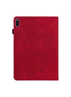 Zaboon Case For Huawei MatePad 10.4 Peacock Embossed Pattern TPU + PU Horizontal Flip Leather Case with Holder & Card Slots & Wallet & Sleep / Wake-up Function  - Image 3