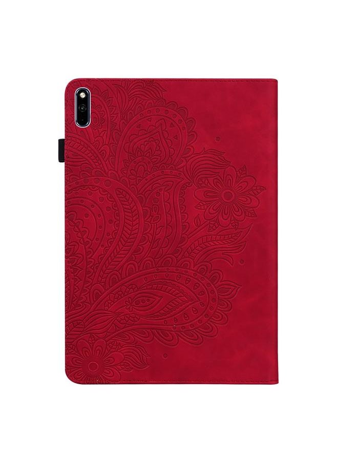 Zaboon - Case For Huawei MatePad 10.4 Peacock Embossed Pattern TPU + PU Horizontal Flip Leather Case with Holder & Card Slots & Wallet & Sleep / Wake-up Function - Image 1