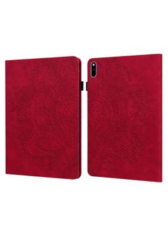 Case For Huawei MatePad 10.4 Peacock Embossed Pattern TPU + PU Horizontal Flip Leather Case with Holder & Card Slots & Wallet & Sleep / Wake-up Function