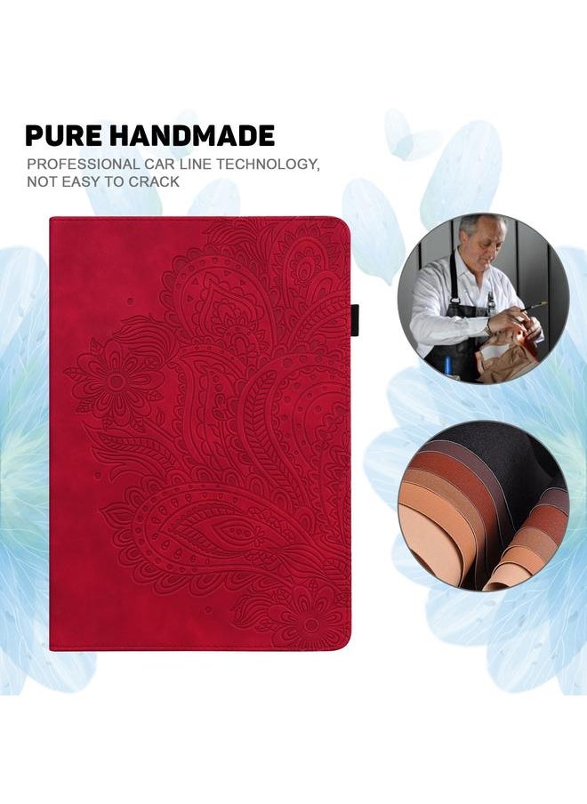Zaboon - Case For Huawei MatePad 10.4 Peacock Embossed Pattern TPU + PU Horizontal Flip Leather Case with Holder & Card Slots & Wallet & Sleep / Wake-up Function - Image 1