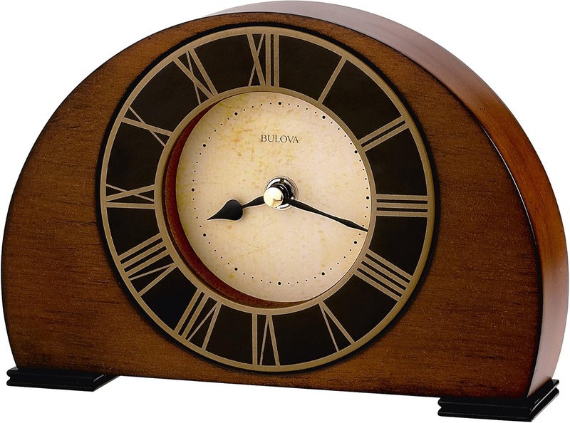 Bulova B7340 Tremont Clock with Antique Walnut Finish - Image 1