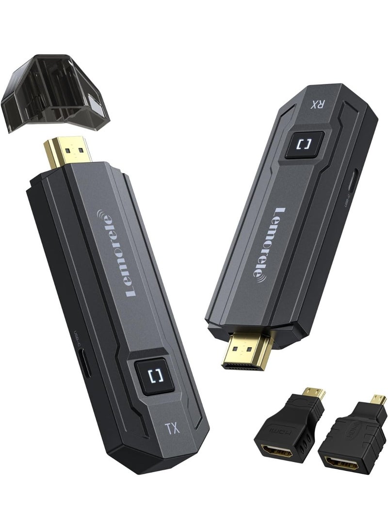 Lemorele HDMI Wireless Transmitter and Receiver, Lemorele 1080P Wireless HDMI Extender 5G Streaming Video to Monitor/Projector/HDTV for Home Theater, Office Meeting, Lecture, Education - Image 1