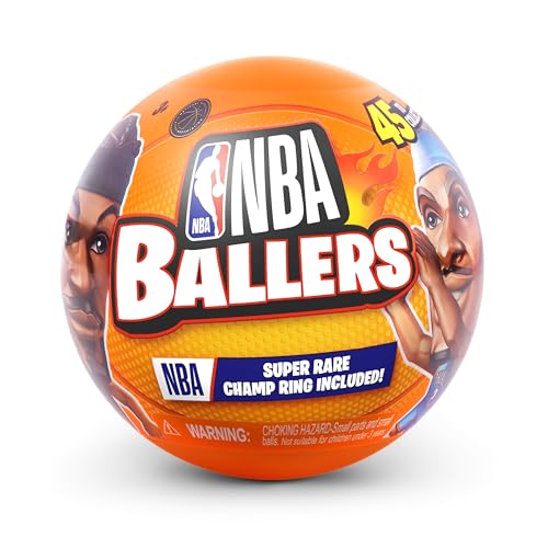 5 Surprise NBA Ballers Series 2 by ZURU, Licensed NBA Collectible, Surprise Unboxing Basketball Collectible Sports Toy for Boys, Ages 3 and up (2 Capsules) - Image 2
