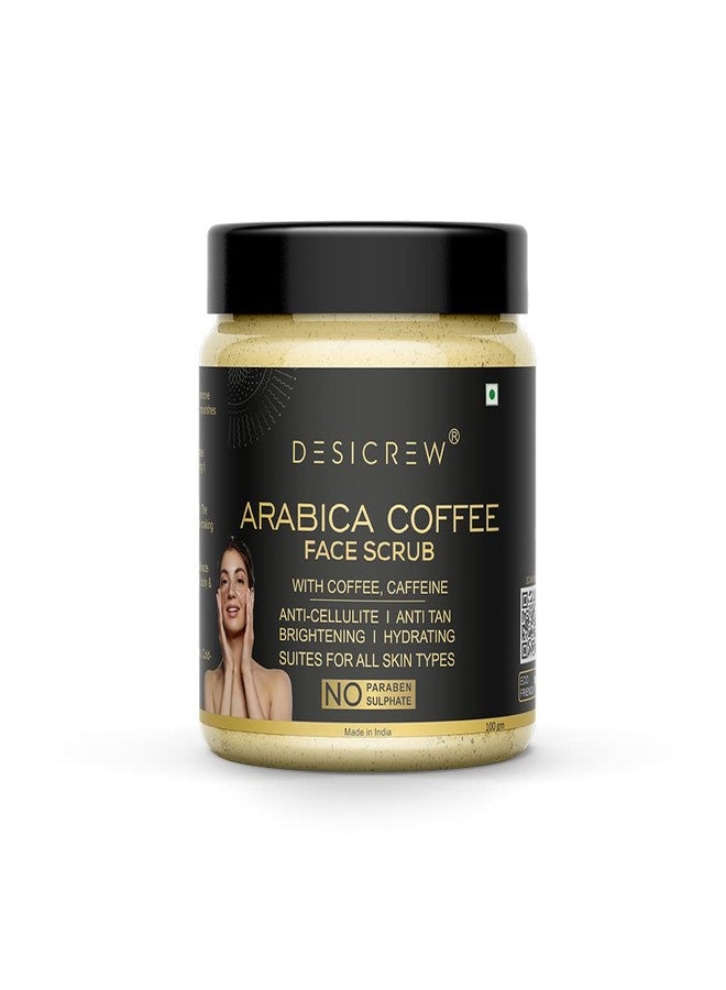 Desicrew Arabica Coffee Face Scrub With Coffee, Caffeine And Cocoa Butter For Face 100 Gm Scrub (100 g) - Image 1