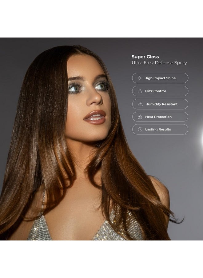 XMONDO Hair Super Gloss Ultra Frizz Defense Spray Ultimate Frizz & Humidity Guard Designed With Humishield Technology Vegan Formula Promotes Softer Strands And Enhances Shine 6.7 Fl Oz  - Image 4