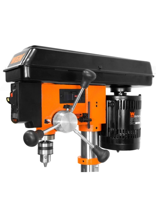 4212T 5 Amp 10 Inch Variable Speed Cast Iron Benchtop Drill Press With Laser