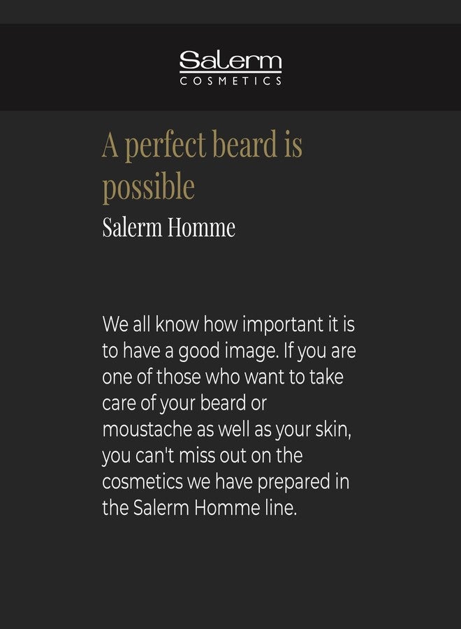 SALERM - Men's Hair Wax - Homme Barber Line - 100 ml - for Hair, Beard, and Mustache - Strong Hold and Medium Shine - with Hydrating Actives - Keeps Style Longer - Image 5