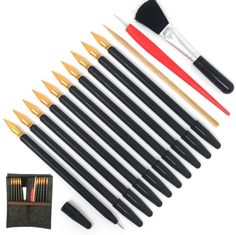 Scratch Tools Scratch Color Pen Dual Tip Scratch Coloring Stylus Paper Art Set for for Adult Kids Painting Art 14 PCS