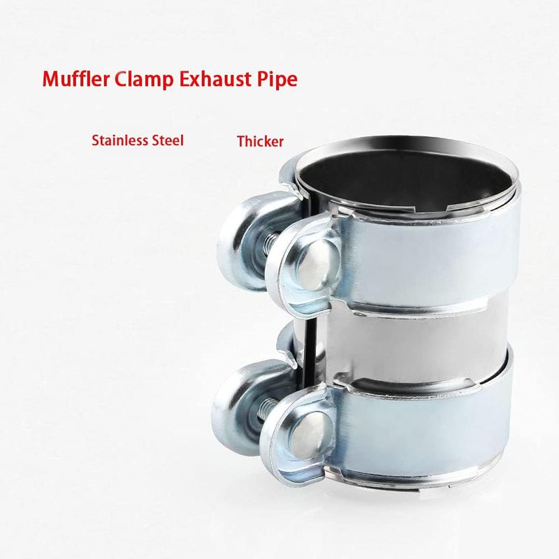 LPFIDI EVER 2.5" Stainless Steel Exhaust Clamp Pipe Joint Bolts Band Flanges Clamp - Image 3