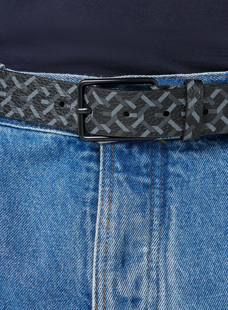 جس Adjustable Buckle Detail Belts