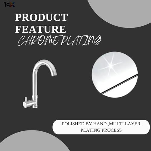 10X Stainless Steel Chrome Swan Neck Sn-8842 For Bathroom/Kitchen,Silver - Image 5