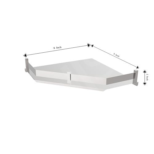 Well Set Modern Bathroom Wall Shelf, Chrome-Plated Steel, Storage Organiser for Toiletries and Cosmetics (8x8Inch) - Image 2