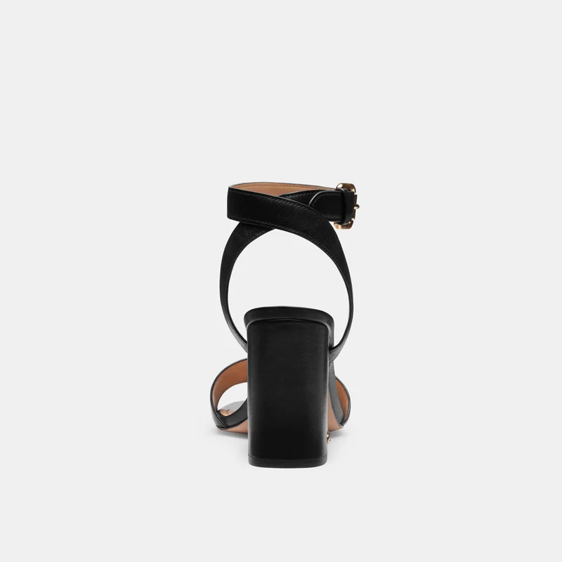 COACH SHELBY LEATHER SANDAL