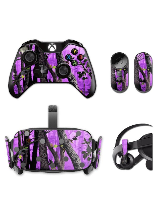 MIGHTY SKINS MightySkins Skin Compatible with Oculus Rift CV1 wrap Cover Sticker Skins Purple Tree Camo - Image 1