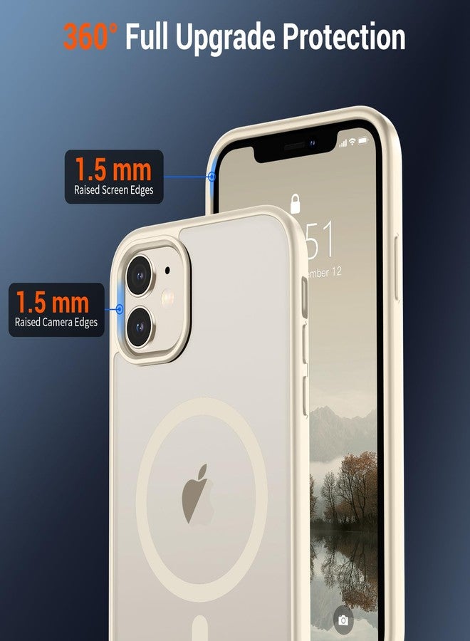 استلق جراب SUPFINE المغناطيسي لهاتف iPhone 12 Mini و iPhone 13 Mini (متوافق مع MagSafe) (حماية فائقة ضد السقوط بمعايير عسكرية) غطاء هاتف نحيف وشفاف غير لامع مقاوم للصدمات، بنفسجي - Image 4