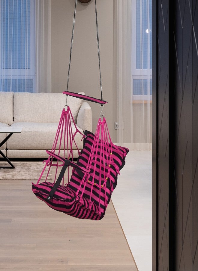 Windson Craft® Cotton Swing Chair for Kids Baby's Children Folding and Washable 1-5 Years with Safety Belt/Home, Garden Jhula for Babies |Swing for Kids| Cradle | (CHEARY) - Image 2