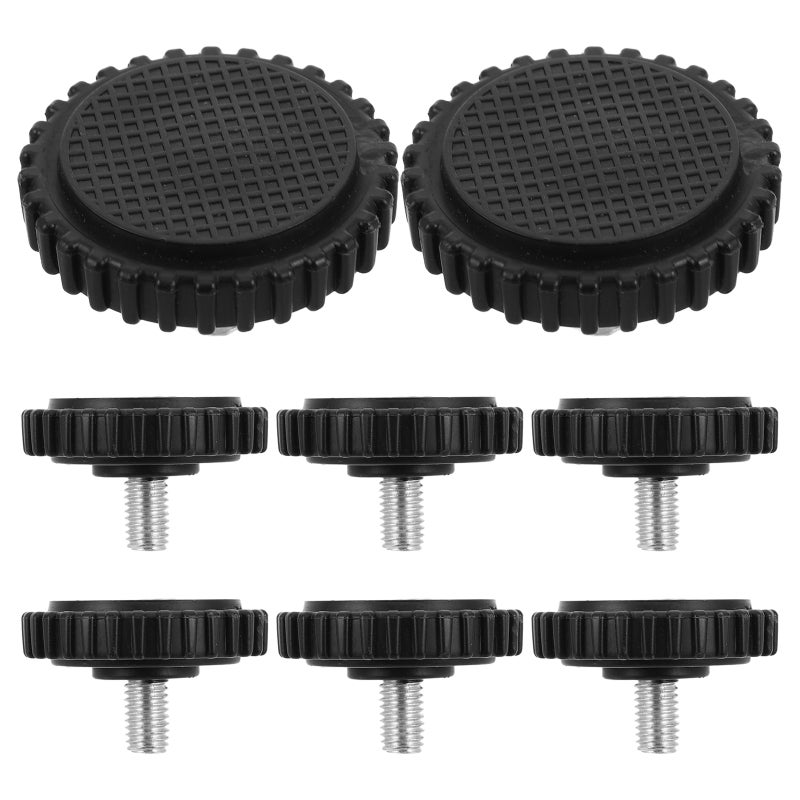 8Pcs M10 Threaded Replacement Feet with Rubber Base for Platform Weighing Scales Stability - Image 1