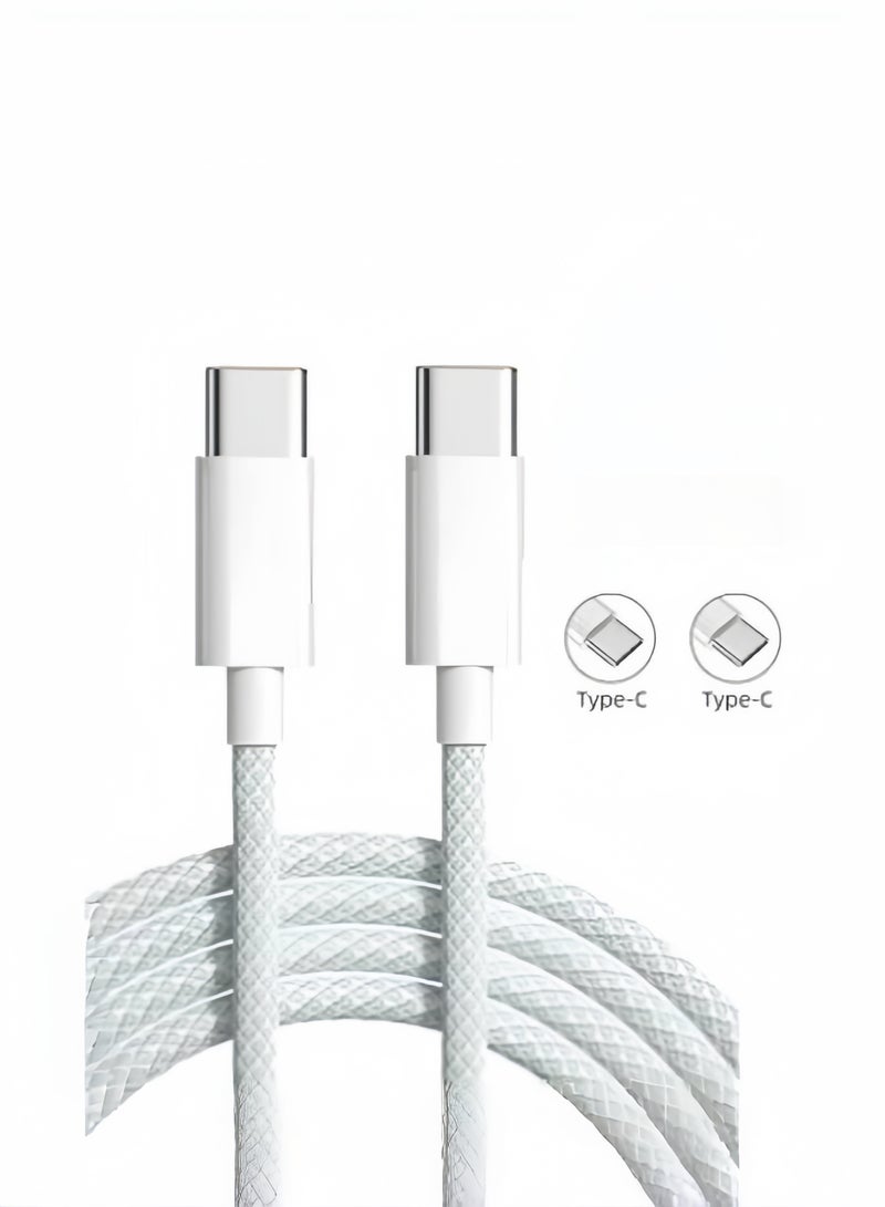 65W USB-C to type-C braided ultra-fast charging cable 1.5M  - Image 1