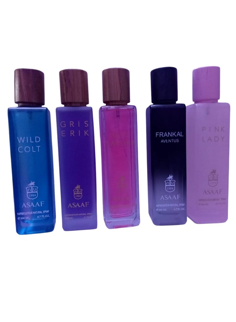 عساف مجموعة عساف الفاخرة اودي بارفان 5*200 مل - Image 1