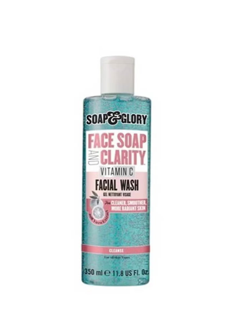 Soap & Glory Facial Wash And Cleanse With Vitamin C Blue 350ml