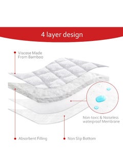 Moonsea Moonsea Quilted Thicker Changing Pad Liner 3 Pack Waterproof  - Image 5