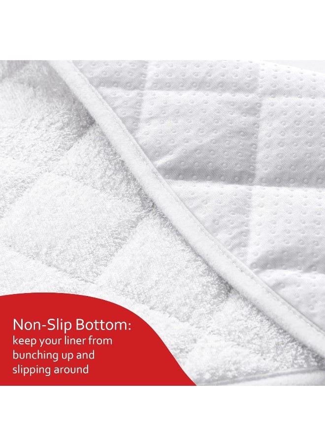 Moonsea Moonsea Quilted Thicker Changing Pad Liner 3 Pack Waterproof  - Image 4