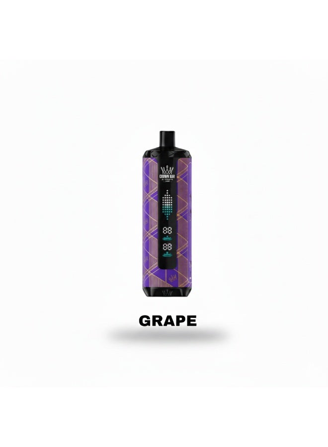 best grape disposable vape AL FAKHER Crown Bar Mega Max 40000Puff Kit NC-6mg | Price KSA Sabor:Fresa, manzana y grosella negra (Edición Luster) Juice Shop Vol.1 Flum Mello