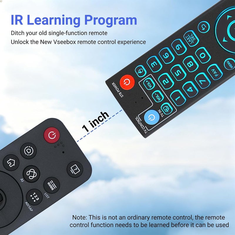 ARCSTILL New Backlight V5 Pro Voice Remote Control Compatible with vSeeBox V5/ V3/ V2/ V1 Pro, V3 Plus, V1 Max/Elite - Image 5