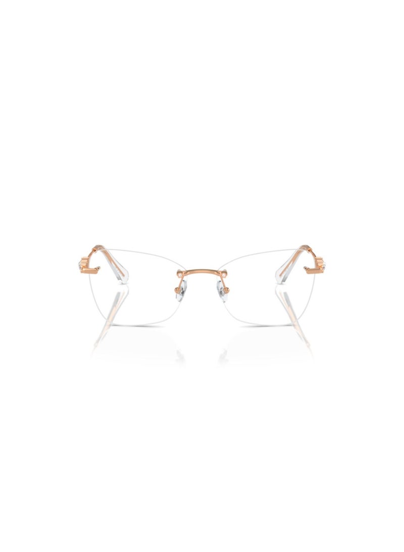 SWAROVSKI Swarovski Woman Butterfly  Eyeglasses- Sk 1014 - Lense Size:53Mm - Rose Gold - Image 4