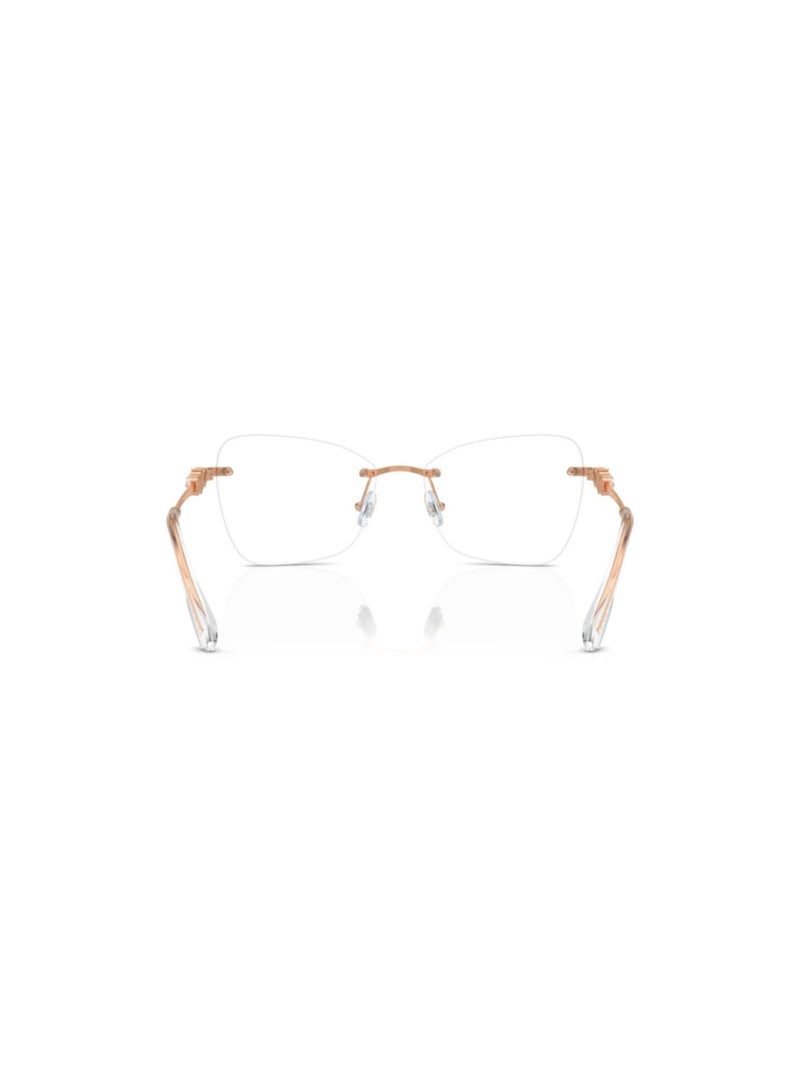 SWAROVSKI Swarovski Woman Butterfly  Eyeglasses- Sk 1014 - Lense Size:53Mm - Rose Gold - Image 3