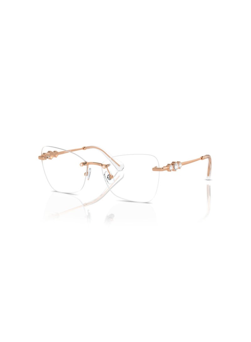 SWAROVSKI Swarovski Woman Butterfly  Eyeglasses- Sk 1014 - Lense Size:53Mm - Rose Gold - Image 1