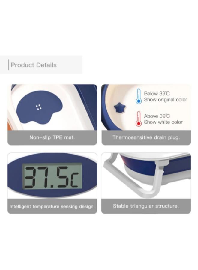 Newborn Bath Safety Tub With Thermometer 049A - Image 2