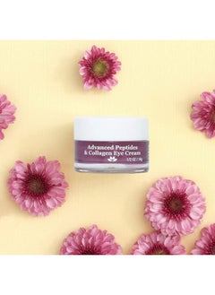 derma-e Advanced Peptides And Vegan Floracollagen Eye Cream Antiaging Moisturizer Smooths Appearance Of Crow’S Feet Lines And Wrinkles 1/2 Oz  - Image 3